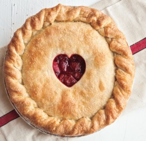 I'm gonna make a pie with a heart in the middle...